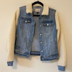 Jean and Sherpa Universal Thread jacket